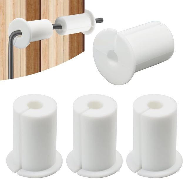 4 PCS Starlink Wall Grommets Kit 1" Silicone Wall Bushing-Waterproof Drywall Tv Cord Pass Through Split Rubber Cable Grommet for Starlink Dishy Ethernet Cables Router (White 1-1/2" Height) White DH