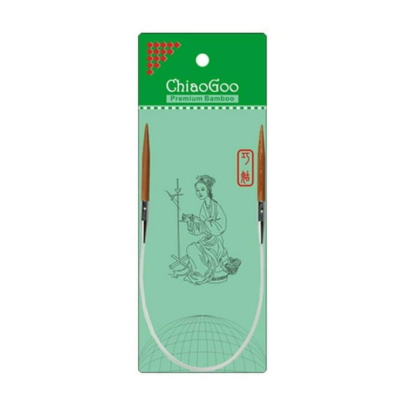 ChiaoGoo 16 Inch Bamboo Circular Knitting Needles (Tip Sizes US- to US-15)