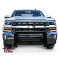 thumbnail image 4 of TAC Predator Mesh Version Modular Bull Bar for 2007-2018 Chevy Silverado / GMC Sierra 1500 Pickup Truck Front Brush Bumper Grille Guard Fine Textured Black Suitable for LED Off-Road Lights, 4 of 7