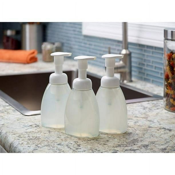Foaming Hand Soap Dispenser 3 Pieces Soap Foam Dispenser 8.5 Oz Foaming Soap Dispenser Bpa Free Refillable And Environmentally Friendly Walmart en linea