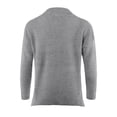 thumbnail image 3 of A2Y Women's Relaxed fit Mock Neck Mossy Fluffy Knit High Low Sweater Heather Grey S, 3 of 5
