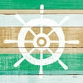 thumbnail image 2 of Mullan, Michael 12x12 Gold Ornate Wood Framed with Double Matting Museum Art Print Titled - Beachscape VI Helm Green, 2 of 4