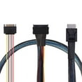 thumbnail image 4 of 3X Gen 4 Oculink SFF-8611 4I A PCIe SFF-8639 U.2 NVMe con Cable de Servidor de Alimentación Macho SATA 15P, 4 of 5
