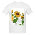 thumbnail image 4 of Bingfone Plump Sunflower And Sketch Men'S Loose Fit Short-Sleeve Pocket T-Shirt, 4 of 7