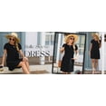 thumbnail image 6 of WIHOLL Summer Dresses for Women Mini Dresses 2026 Sundresses Spring Casual Western Crewneck Ruffle Short Sleeve Beach Vacation Clothes, 6 of 10