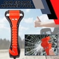 thumbnail image 3 of Afoxsos 7 .5 in. Exposed Screw Car Safety Emergency Escape Hammer Tool in Orange with Seatbelt Cutter Window Breaker, 3 of 10