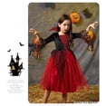 thumbnail image 4 of Disfraz de vampiro para niña, vestido de fantasía para carnaval, Cosplay para fiesta de 2 a 12 años, disfraz de Disney para actuación en escenario, 4 of 5