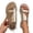 Gold, variant on ZACPNCV Womens Flat Flip Flops Round Toe Ankle Strap Comfort Casual Beach Sandals Summer