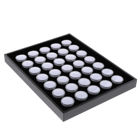 Caja de almacenamiento de pintura de diamante Yinane organizador de 35 rejillas accesorios