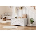 thumbnail image 3 of Bingirl 39.4" Storage Bench - Wooden Toy Chest with Safety Hinge, Multi-Functional Entryway & Living Room Storage, Easy Assembly, 3 of 8