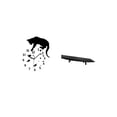 thumbnail image 5 of 2 Pieces Wall Clock Cat Serving Tray Glass Wood Sturdy Construction for Home Office Living Room Decor, 5 of 8