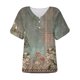thumbnail image 4 of Puntoco 2024, tops a la moda de verano para mujer, camisas informales a la moda con estampado, camisetas holgadas de manga corta, blusa con cuello en V, 4 of 5
