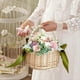 thumbnail image 2 of Pearl hand-held flower basket, wicker basket, souvenir flower basket, 2 of 5