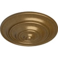 thumbnail image 3 of Ekena Millwork 13 1/4"OD x 1/2"P Classic Ceiling Medallion (Fits Canopies up to 4 1/8"), Hand-Painted Pale Gold, 3 of 6