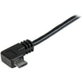 thumbnail image 2 of StarTech 1m (3ft) Micro-USB Charge-and-Sync Cable M/M, Right-Angle Micro-USB, 2 of 3