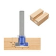 thumbnail image 2 of Uxcell Keyhole T-Slot Router Bit Cutter with Router Collet Adapter 5/8", 2 of 5