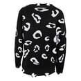 thumbnail image 6 of LYXSSBYX V-Neck Long Sleeve Sweater Tops for Women Loose Knitted Sweater V-Neck Ripped Pullover Sweaters Crop Top Knit Jumper, 6 of 8