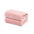 thumbnail image 1 of Brooklyn Jax Solid Plush Fleece Throw Blanket, Dusty Pink color, 1 of 6