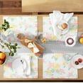 thumbnail image 2 of Martha Stewart Amber Floral Fabric Placemat Set 4-Pack, Pink/Yellow, 13"x17.5", 2 of 8