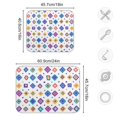 thumbnail image 4 of Yayeee Dish Drying Mat for Kitchen Counter 16"x18" Microfiber Absorbent Pad, Purple Retro Shapes, 4 of 7