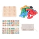 thumbnail image 2 of Juguete de Tablero de Rompecabeza de niños xo, color Brillante Seguro Aprendizaje de Temprano de Madera Portátil Xo Board Juego de Mesa Cerebro educativo Desarrollo para preescolar, 2 of 7