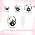 thumbnail image 2 of 200 ojos semicirculares planos de acrílico para manualidades, ideales para amigurumi, crochet, marionetas y ositos de peluche., 2 of 7
