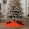 thumbnail image 4 of Sikiie Orange Nativity Christmas Tree Skirt, Jesus Christian Winter Holiday Tree Mat Decoration(30-48IN)30", 4 of 6