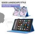 thumbnail image 3 of Cartoon Case for Fire HD 8 (8th Generation 2018 /7th Generation 2017 /6th Generation 2016 Release), Fold Stand Magnetic Leather Protector Wallet Flip Cute Case with Auto Sleep Wake, Marble Blocks, 3 of 8