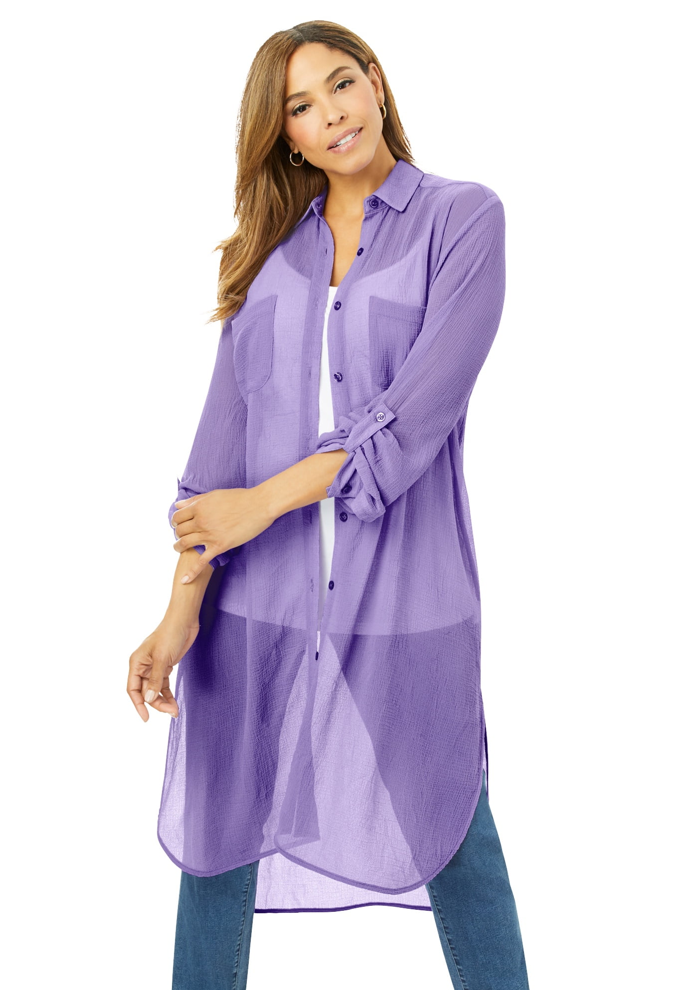 Jessica London Womens Plus Size Sweater Duster