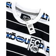 thumbnail image 3 of Ecko Unltd Men's T-Shirt All Over Logo Print Striped Short Sleeve Tee (Medium, White/Black), 3 of 4