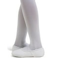 thumbnail image 6 of Capezio Hanami® Canvas Ballet Shoe - Child | White - Girls, 6 of 7