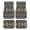 Aztec Geometric Pattern, variant on Pzuqiu Stylish 4-Piece Car Floor Mats with Blue Turtle Floral Design - Non-Slip All Weather Interior Protection