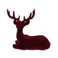 thumbnail image 4 of Northlight Sitting Reindeer Christmas Figures - 7" - Burgundy - Set of 2, 4 of 4
