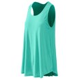 thumbnail image 4 of URBAN DAIZY Women's Casual Sleeveless Top Scoop Neck Round Hem Loose Fit Flowy Tunic Basic Tank T Shirt UD02_T21074 Dk Mint L, 4 of 6