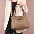 thumbnail image 5 of Carteras y bolsos de mano para mujer Bolso de mano con asa superior Bolso de hombro tipo hobo Bolso bandolera para mujer Caqui, 5 of 5