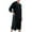 Black, variant on Dvprdro Nightgowns for Men Cozy Button Down Sleepwear Bathrobe Loose Fitting Solid Pajama Robe