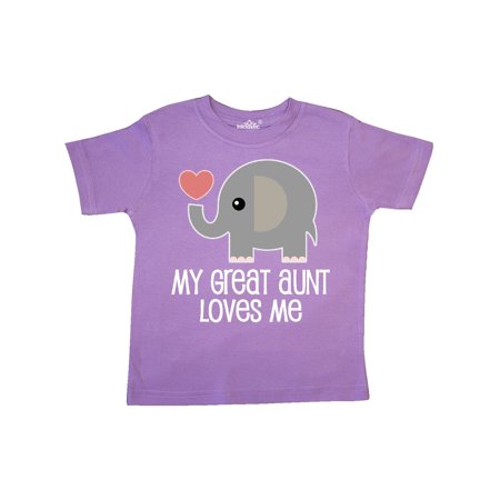 

Inktastic Great Aunt Loves Me Elephant Gift Toddler Boy or Toddler Girl T-Shirt