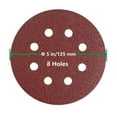 thumbnail image 3 of Papel de lija 225 Mm Velcro-Pack de 10 Grano P40-8 Malla de lijado de agujeros 225 Lijadora de paneles de yeso Discos de lijado para lijar Jirafa Lijadora de cuello largo Lijadora de pared Wmkox2739yii hfskjfh2732, 3 of 5