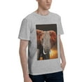 thumbnail image 2 of Bingfone Elephant Sunset In Kenya Men'S Loose Fit Short-Sleeve Pocket T-Shirt, 2 of 7