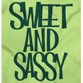 thumbnail image 2 of Sweet and Sassy Funny Cute Attitude Youth T Shirt Tee Girls Infant Toddler Brisco Brands 2T, 2 of 5