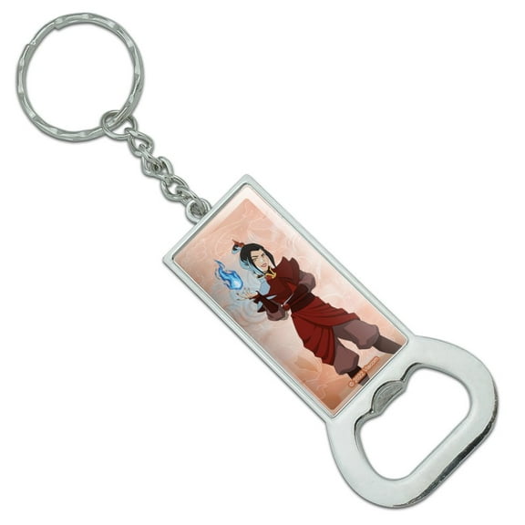 Avatar the Last Airbender Azula Keychain Rectangle Chrome Plated Metal Bottle Cap Opener
