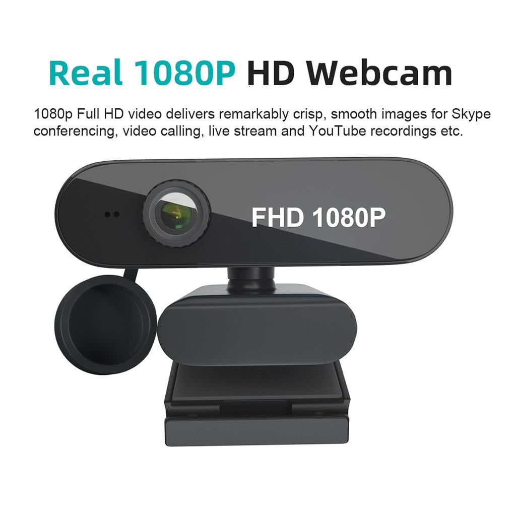 Tizuqe 1080P Webcam Microphone Web Camera for Computer Laptop Desktop Laptop Autofocus
