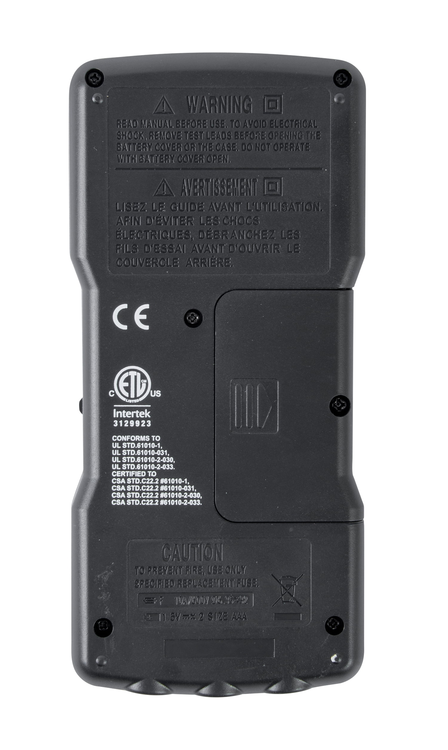 Digital Autoranging Thin Multimeter, 600 V AC/DC, 10A Current, Continuity, Resistance
