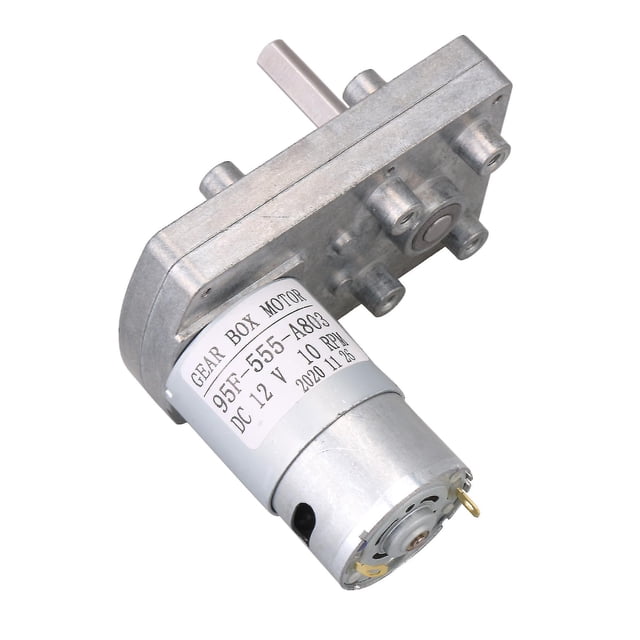 Motor eléctrico cuadrado LANNMXG 12v 10 rpm Metal plateado