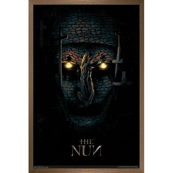 The Nun - One Sheet Wall Poster, 22.375" x 34", Framed