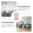 thumbnail image 2 of 1 Set Office Computer Chair Covers Swivel Rotate Back Seats Slipcover - Fits Backrest 14-20 Inch-Seat 15-21 Inch - Pink, 2 of 8