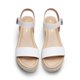 thumbnail image 4 of Sandalias de Cuña DREAM PAIRS con Plataforma y Adorno de Rafia en Blanco, 4 of 7