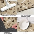 thumbnail image 3 of Brown Dog Paw Footprint Bone Kitchen Rug Mat,Kitchen Runner Rugs Non Skid Washable,Decorative Kitchen Floor Mats for Kitchen,Sink,Laundry,17"X47", 3 of 5