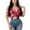 Hot Pink, variant on Womens Glitter Sequin Butterfly Crop Top Low-Cut Tank Top Y2K Cute Outfits Pole Belly Dancing Vest Top Size: One Size I