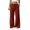 Wine, variant on Tqcoqu High Waisted Wide Leg Linen Pants for Women, Dstring Casual Breathable Lightweight Lounge Pants, Loose Comfy Cotton Linen Summer Beach Vacation Trousers with Pockets